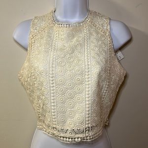 Abercrombie & Fitch, small, cream.